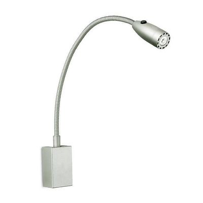 LEDS-C4 Lighting Seng LED 1 Lys indendørs justerbar væg seng lys læsning lampe grå