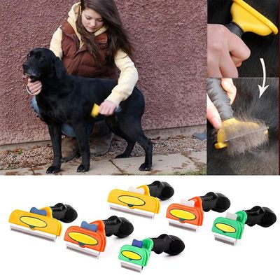 Mikasa Pet Hair Tool Længde kæmning Kam egnet til små, mellemstore og store hunde og katte Grøn Short hair S