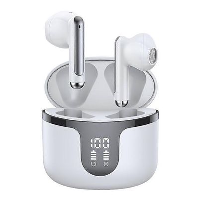 S47 TWS -kuulokkeet Langattomat Bluetooth 5.3 -kuulokkeet digitaalisella latauskotelolla Valkoinen