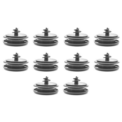 Sinknap 10 stk bilmatteholder Svart