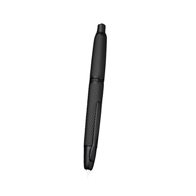 Siguang Majohn A1 Tryk Metal Fountain Pen m / Clip Iridium Ekstra Fin Nib 0.38mm Office Fg Sort Reverse Scale