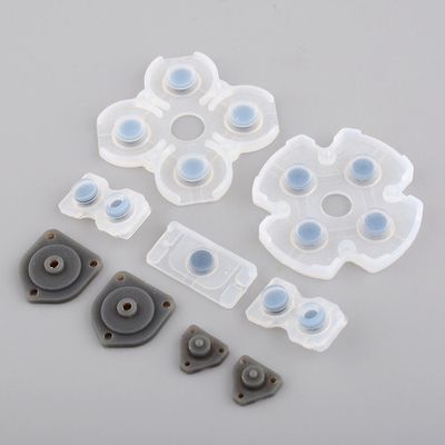 Gummiledende knappeputesett Erstatningsdeler Kontroller Gummiledende knappeknapp for tastatur for PS4 GamePad Som vist