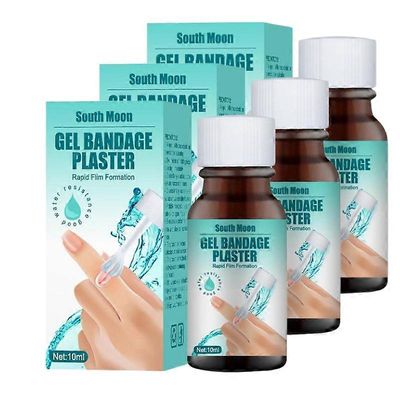3kpl uusi ihon nestemäinen kipsi, vedenpitävä geeli nesteside, vedenpitävä ja nopeasti kuivuva