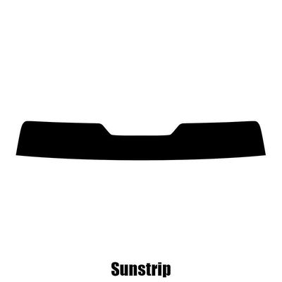 Window-Tint Sun Strip for Chrysler Voyager MPV - 1996 til 2000 pre-cut sunstrip 5% limo sort