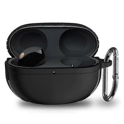 Sony Wf-1000xm5 Bluetooth-kuulokkeen TPU-kannen suojakotelo riippuvalla soljella Musta