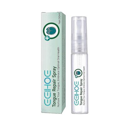 Eelhoe Oral Repair Spray lievittää kielen halkeilua turvotusta kielen hoito suihkekorjaus kielen pinnoitteen valkaisu