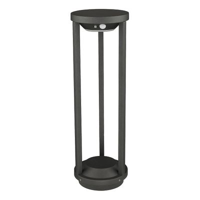Dar Lighting DAR VOX Udendørs Pullerter Post Antracit Solar Powered PIR Sensor IP65 LED