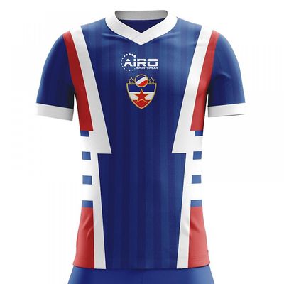 Airo Sportswear 2024-2025 Jugoslavien Home Concept Fodboldtrøje Blå L