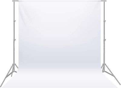 Tausta (valkoinen) 3 * 3m valokuvastudio taitettava puhdas musliini valokuvaukseen, videoon ja televisioon