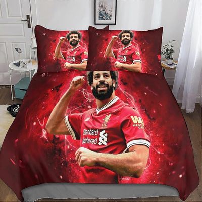 Kerota Salah pussilakana D, Football Star Pieces Mikrokuitupussilakana Vuodevaatteet, jotka sopivat teini-ikäisille ja aikuisille Double King220x240cm