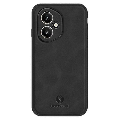 Honor 400 5G (Global) -kotelolle PU-nahka + PC + TPU Anti Drop -puhelimen takakansi Musta