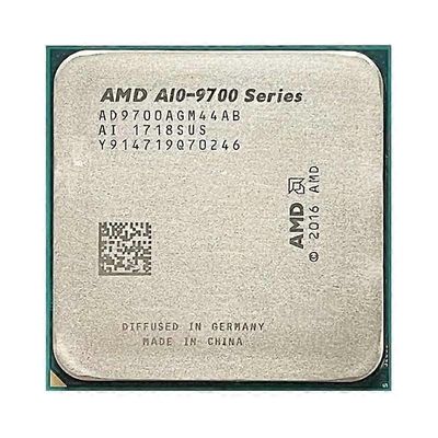 A10-9700 CPU - Socket AM4 4 ydintä 4 säiettä 3,5 GHz 2 Mt L2-välimuisti 4 Mt L3-välimuisti 65 W.