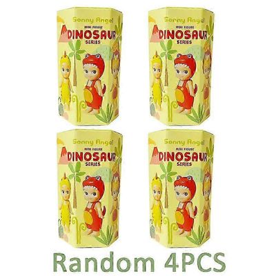 Sonny Angel Blind Box Dinosaurus-sarja Animehahmot Koristeet Sarja Käsintehty nukke Käsintehty Pöytäkoriste Lelu Lahja Satunnainen A-4kpl satunnainen