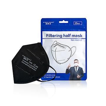Lauwodun Kn95 Ffp2 Mask Ce Fda dobbelt certificering ansigtsmaske-50 Piece Pack Sort