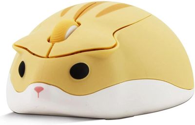 2,4 GHz trådløs mus, søt hamsterformet mini stille ergonomisk design liten bærbar mus, 1200dpi USB trådløs PC bærbar spillmus for bærbar PC G