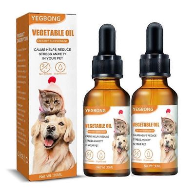 1-3x lemmikin rauhoittavat tipat Estä ulvonta Vähennä ahdistusta Poista stressi Anti Dog Chew Paranna fyysistä kuntoa Cat Anti Anxiety Liquid 2pcs