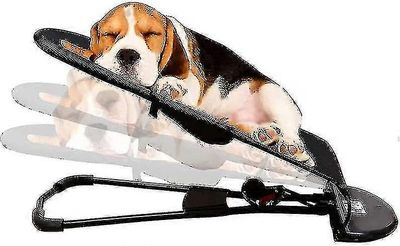 Säädettävä lemmikkieläinten keinutuoli Lemmikkikoiran sängyn keinutuoli liukumattomilla jaloilla Irrotettava pestävä kansi punainen