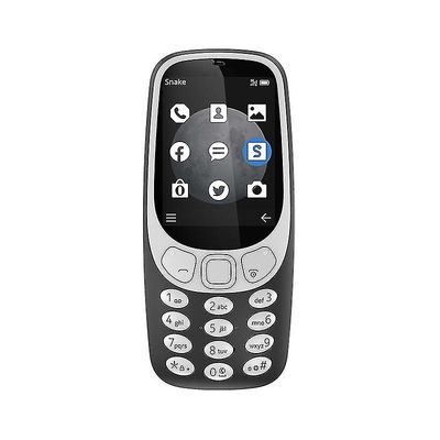 3310 Mobiltelefon Dual Sim, 2,4 tums färgskärm