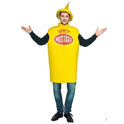 Ketsuppi/sinappipullo Cosplay-puku Huijausjuhlat Lavaesitys Pukurekvisiitta Halloweeniin CC733