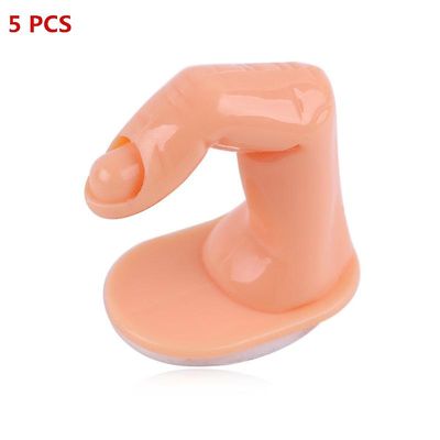 Falske Nail Art Finger Practice Model Fake Fingernegl Tips Holder Uddannelse Falsk Hånd Display Manicure Tools No nails