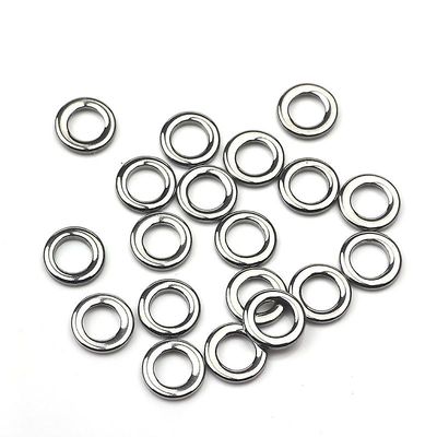 50stk Heavy Duty Fishing Lokker Tackle Connector Solid Rustfrit Stål Ringe 9x6x1.5mm