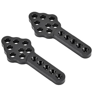 Yhteensopiva aksiaalisen Scx10 90046 D90 D110 Rc -telaketjuauton kanssa Cnc-metallikiinnike Säädä korkeuskulmaa, musta