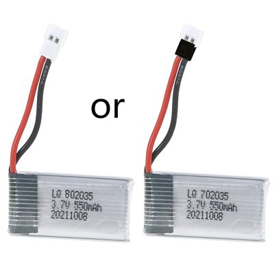 3.7v 550mah 20clipo batteri 802035 / 702035 litiumbatteri for hubsan x4 h107 h107l h107d mjxrc f47 dfd-f180 rc drone reservedeler