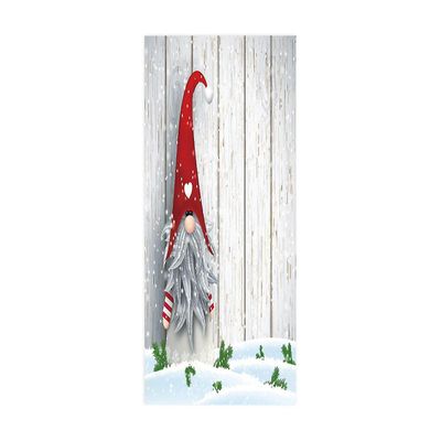 2stk / sett Christmas Gnome Santa dekorative tre korn kjøleskap dør klistremerke vanntett selv adhes