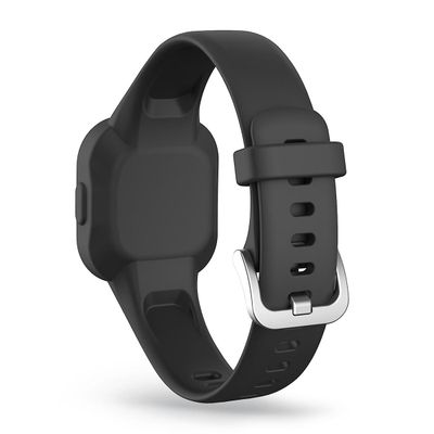 Yksivärinen silikoniranneke Garmin Vivofit jr 3:lle Musta Style A Other Smartwatch Model