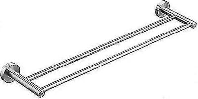 Kaksinkertaiset pyyhetangot seinäkiinnike Sus 304 harjattu ruostumaton teräs, 50cm kylpypyyhkeen pidike