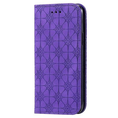 Gangxun Kompatibel med iphone 11 Pro Max etui læder magnetisk flip folio cover tegnebog lilla