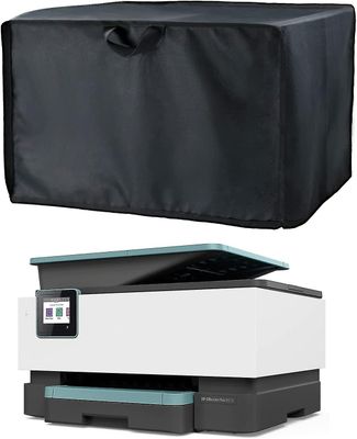 Printerstøvdæksel til hp /epson/canon/brother trådløse printere, 50*45*30 cm universalkassebeskytter til printere, 600d vandtæt sort printerdæksel