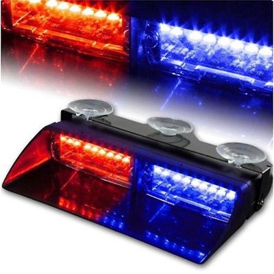 16led-strobovalo imukupeilla autoon, veneeseen ja matkailuautoon - punainen/sininen vilkkuvat poliisivalot Kuten
