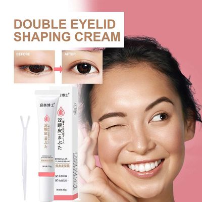 Flye Double Eyelid Styling Cream Pitkäkestoinen Näkymätön Double Eyelid Shaping Styling Cream 20g Vaaleanpunainen