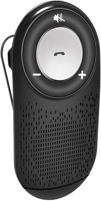 Linkrunning Bluetooth-højttaler, Bluetooth 4.1 håndfrit bilsæt, trådløs højttalertelefon Indbygget mikrofon med visirclips Sensor Start / Siri / Go...