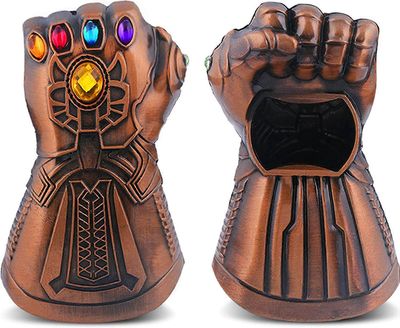 Augro Thanos Gauntlet -käsine olutpullon avaaja, olutviinipullon korkinpoistotyökalu Marvel Studios Infinity War Infinity Gauntlet baarille, juhlil...
