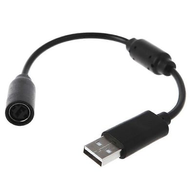 USB-katkaisukaapelin johtosovitin langallisille Xbox 360 -peliohjainohjaimille Musta