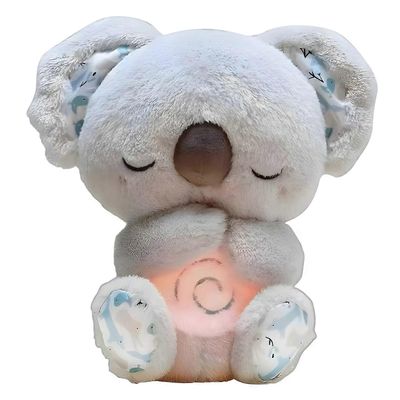 Baby Musical Capybara Pehmo hengitysliikkeellä, ahdistuksen lievitys Capybara Rauhoittava Snuggle Pehmo pojille Tytöille Lahja Harmaa Koala