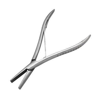 Hair Extension Tang Flat overflate Rustfritt stål Hair Extension Clamp Tool Argent 17.5cmx9cm