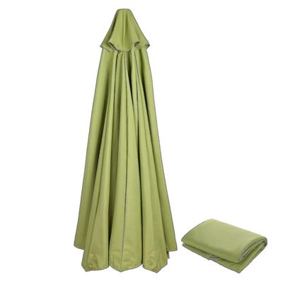 Bedst sælgende udskiftning stof have parasol baldakin dækning til 3m 6/8 arm terrasse parasol 50% tilbud Agat grøn 300cm*6k