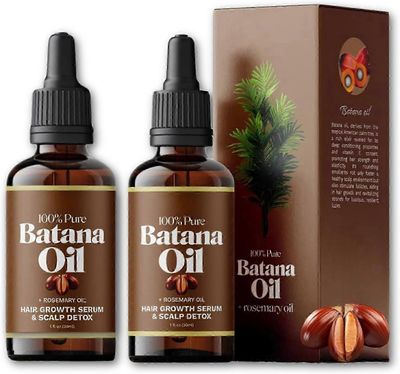 unbrand 2x Batanaöljyä rosmariinilla - Ravitse päänahkaa