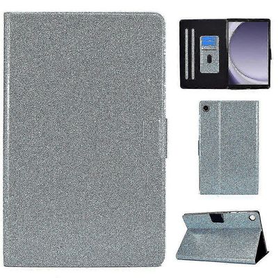 Jalustakotelo Samsung Galaxy Tab A9: lle, Glitter Pu nahkakorttipaikat Tabletin kansi Sininen