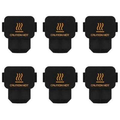 6 kpl tulostimen Hotend-silikonisukat, korkean lämpötilan ekstruuderin lämmityslohkon silikonisuojus A1/A1:lle