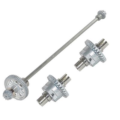 3kpl Kaikki metalliset differentiaalipääakselin vetoakselin hammaspyörästöt Xlh 9125 RC -auton päivitysosille Hopea