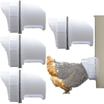 5 sateenkestävän siipikarjan syöttöportin sarja