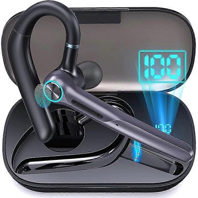 Business Bluetooth langaton clip-kuuloke Dual Mic Noice Cancelling G3 -kuulokkeet Musta
