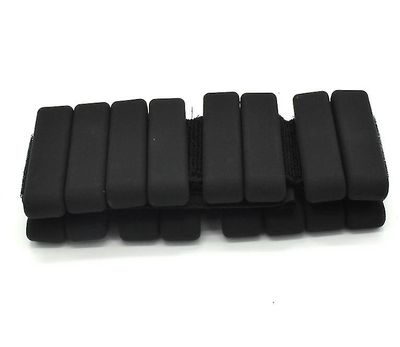2pcs Træningsarmbånd Silikone Sport armbånd sort