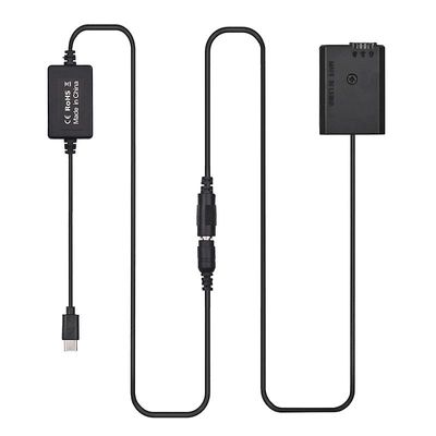 PD USB Type-C-kabel til NP-FW50 dummy batteri DC kobling erstatning for Sony A7S2 A7S A7 II R RII A7M2 A6000 A6300 A6500 A7000