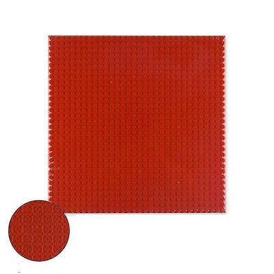 Ebox Dobbeltsidede bundplader til små klodser - kompatibelt byg Rød 25.6x25.6cm