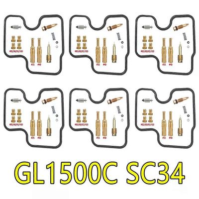 HONDA GL1500 SC34 6 sarjaa kaasuttimen korjaussarja Valkyrie 1500 GL1500C GL1500G GL1500CT Carb Float -osat
